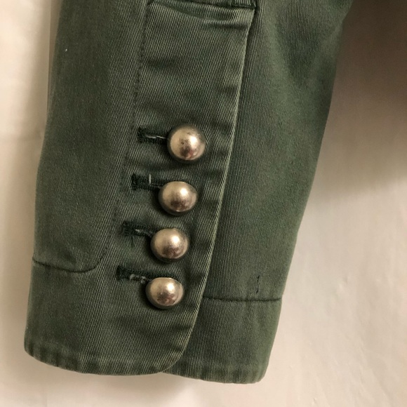 Army Green Military Style Jacket - Picture 3 of 6